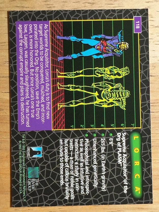 1993 The River Group Plasm Zero #118 Lorca