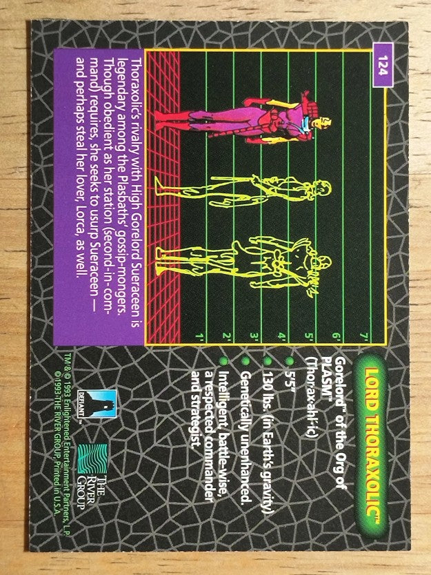 1993 The River Group Plasm Zero #124 Lord Thoraxolic