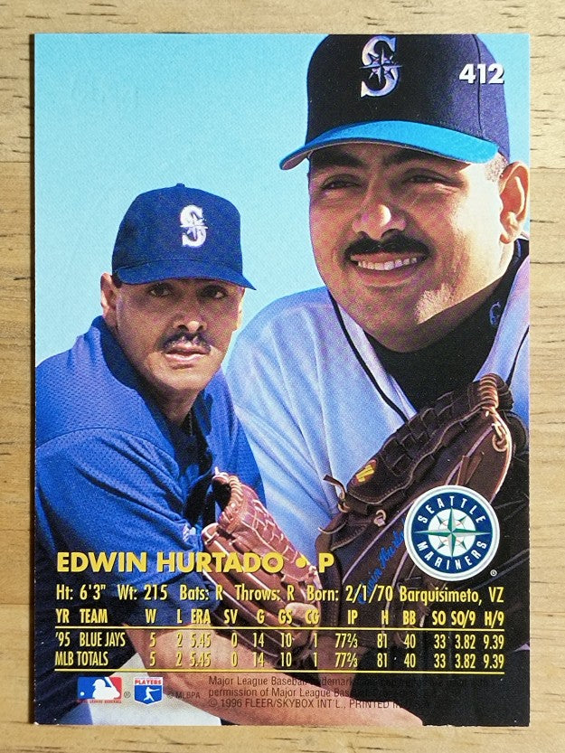 1996 Ultra Gold Medallion #412 Edwin Hurtado