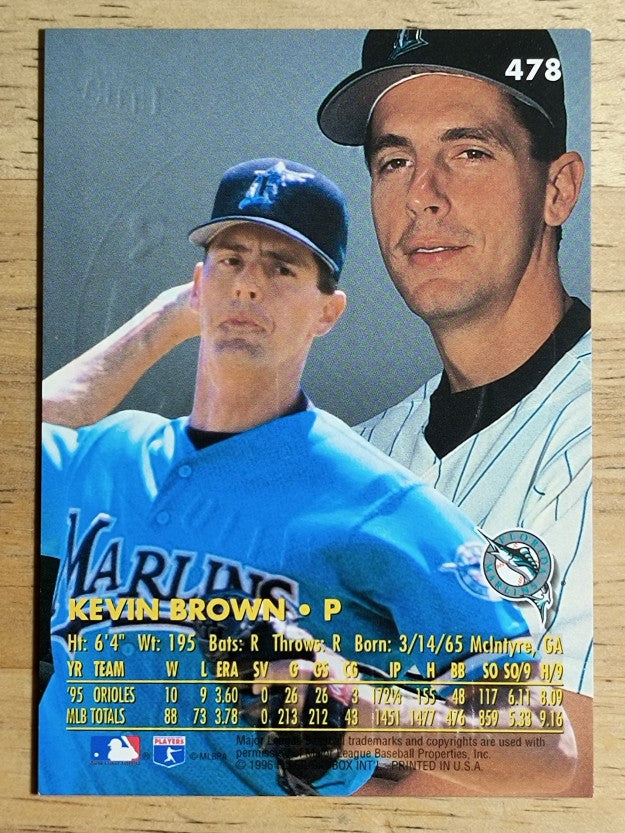 1996 Ultra Gold Medallion #478 Kevin Brown