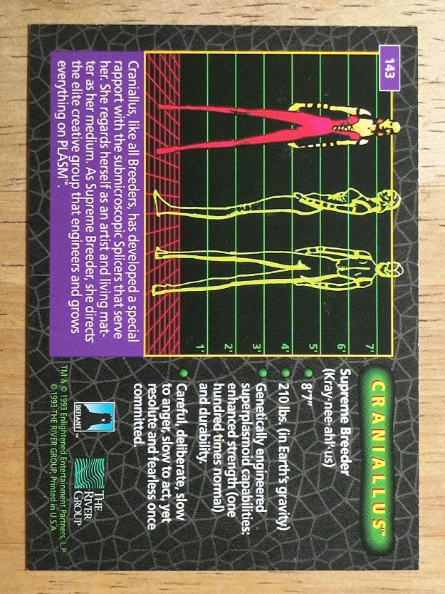 1993 The River Group Plasm Zero #143 Craniallus