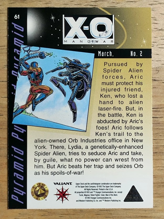 1993 Upper Deck Valiant Era #61 X-O Manowar March #2