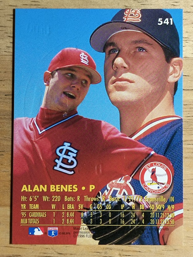 1996 Ultra Gold Medallion #541 Alan Benes