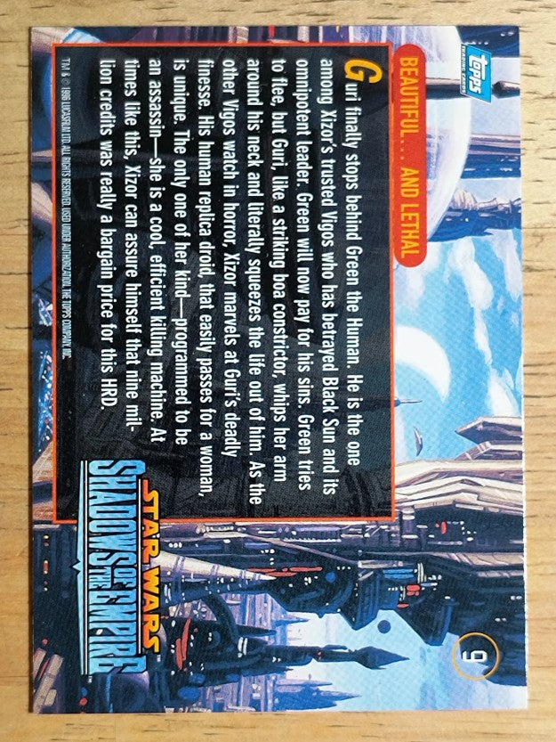 1996 Topps Star Wars Shadows of the Empire #9 Beautiful . . .and Lethal