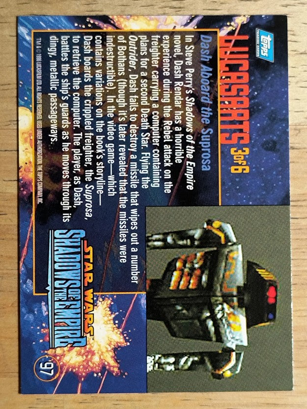 1996 Topps Star Wars Shadows of the Empire #97 Dash on the Run
