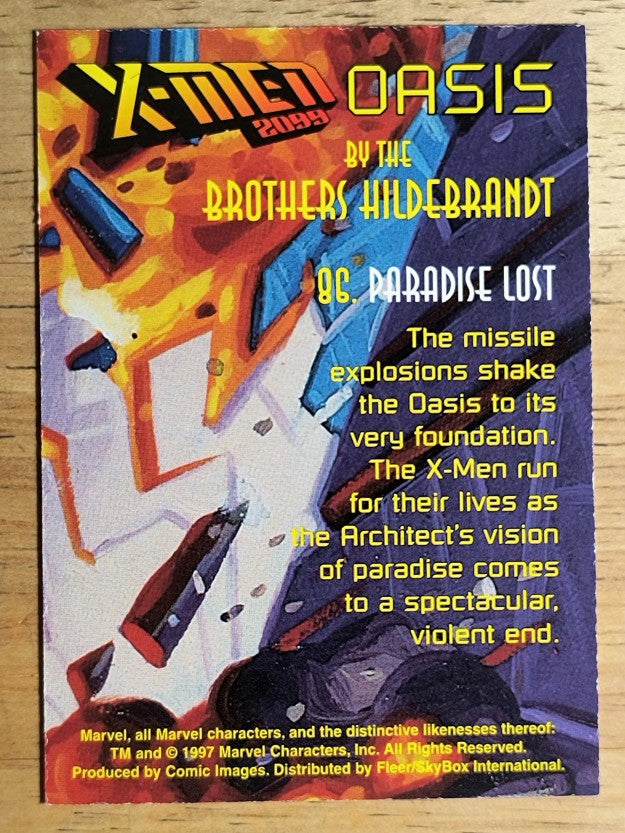 1997 Fleer SkyBox X-Men 2099 Oasis #86 Paradise Lost