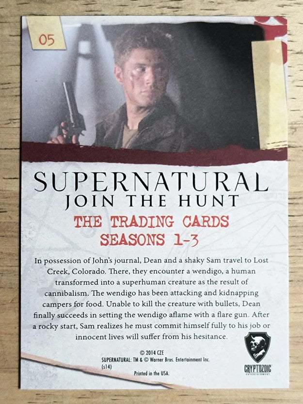 2014 Cryptozoic Supernatural Seasons 1-3 #5 Wendigo