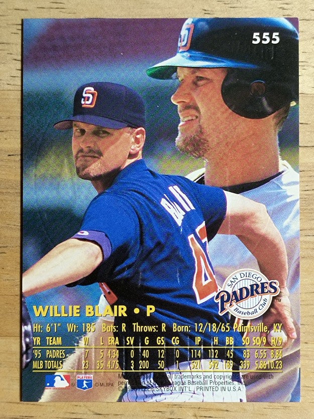 1996 Ultra Gold Medallion #555 Willie Blair