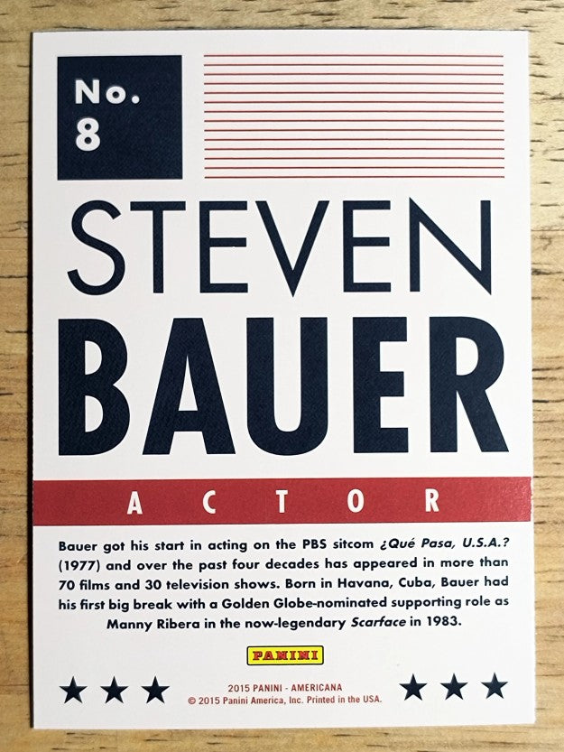 2015 Panini Americana Blue #8 Steven Bauer