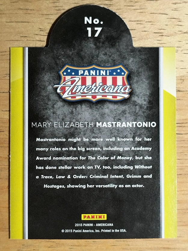 2015 Panini Americana On the Tube Modern #17 Mary Elizabeth Mastrantonio