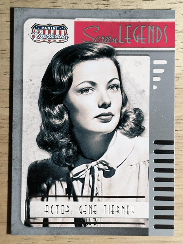 2015 Panini Americana Screen Legends #5 Gene Tierney