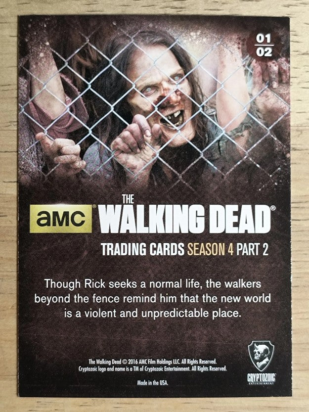 2016 Cryptozoic The Walking Dead Season Four Part 2 #1 On the Fence