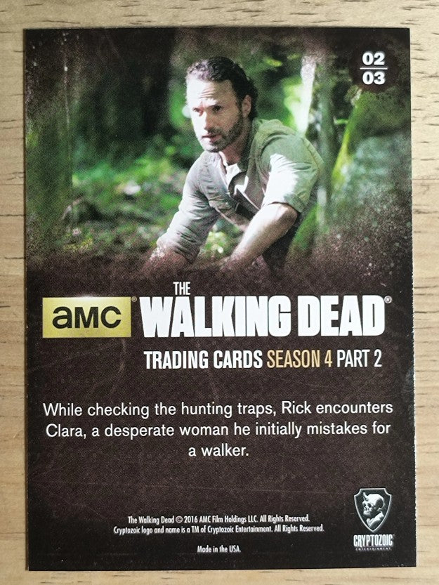 2016 Cryptozoic The Walking Dead Season Four Part 2 #2 Human or Walker?