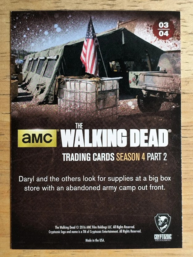 2016 Cryptozoic The Walking Dead Season Four Part 2 #3 Supply Run