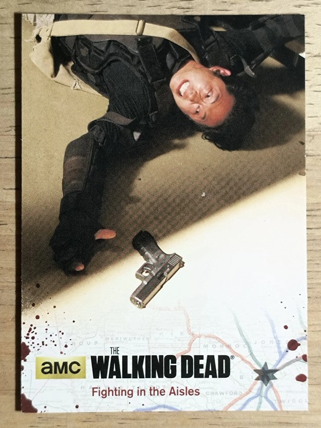 2016 Cryptozoic The Walking Dead Season Four Part 2 #10 Fighting in the Aisles