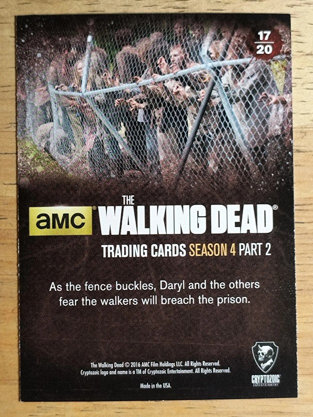 2016 Cryptozoic The Walking Dead Season Four Part 2 #17 It?s Going to Give!