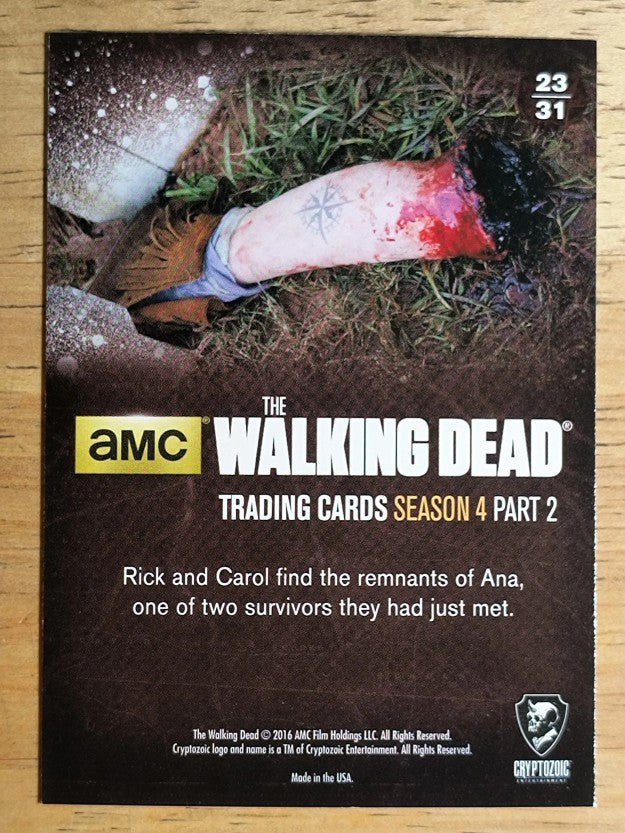 2016 Cryptozoic The Walking Dead Season Four Part 2 #23 She?s All Leg