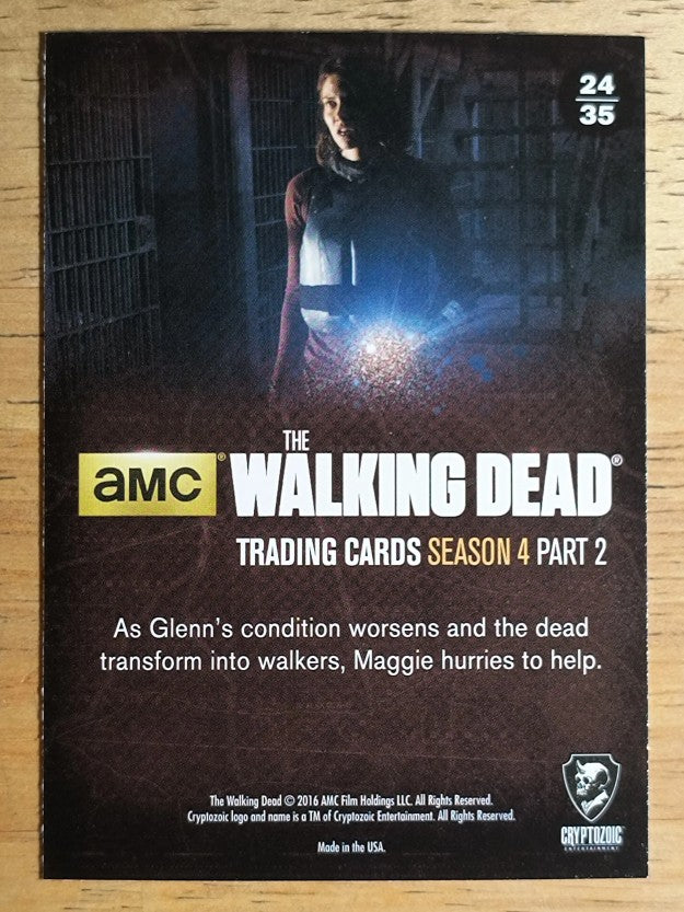 2016 Cryptozoic The Walking Dead Season Four Part 2 #24 Needing Rescue