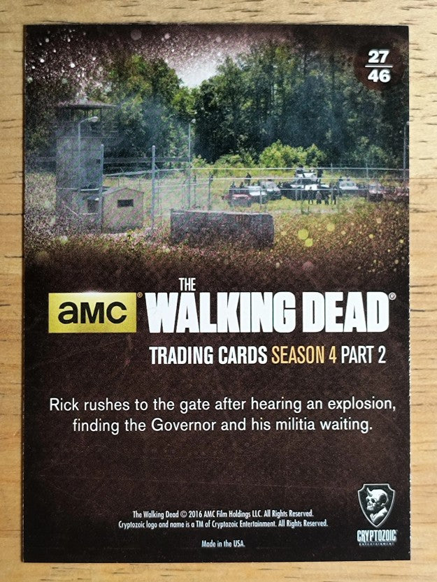 2016 Cryptozoic The Walking Dead Season Four Part 2 #27 Enemy at the Gates