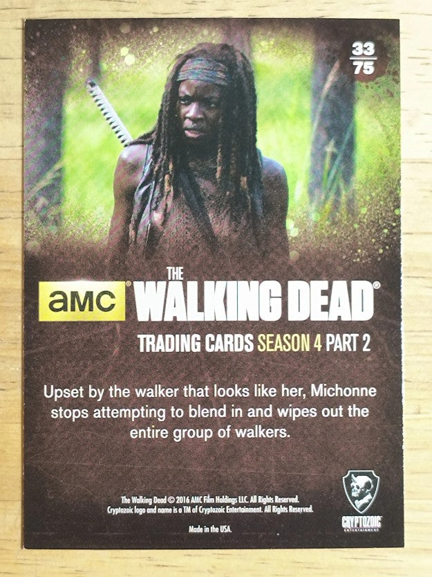 2016 Cryptozoic The Walking Dead Season Four Part 2 #33 Double Anger