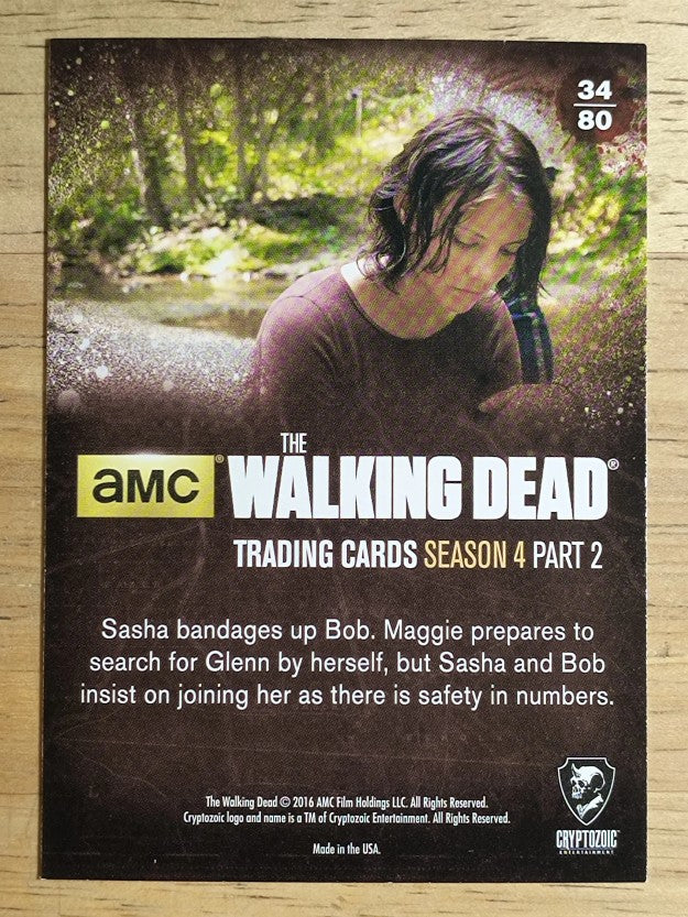 2016 Cryptozoic The Walking Dead Season Four Part 2 #34 Healing and Heading Out