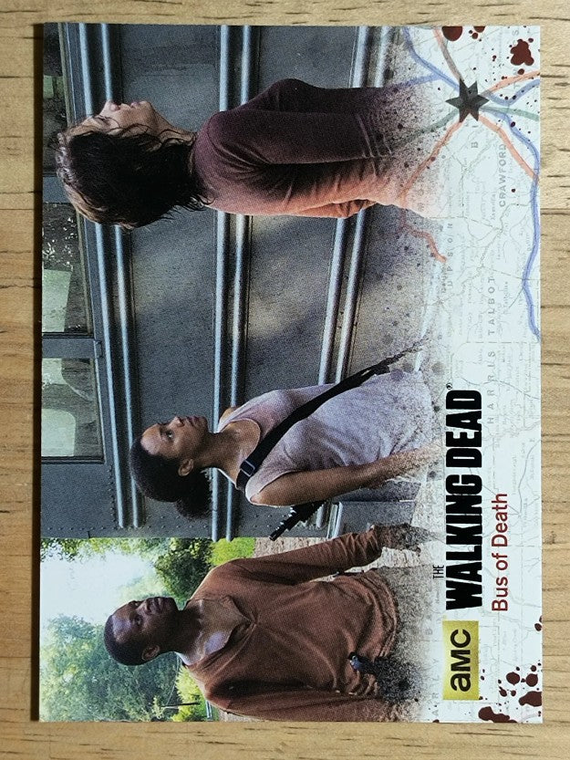 2016 Cryptozoic The Walking Dead Season Four Part 2 #35 Bus of Death