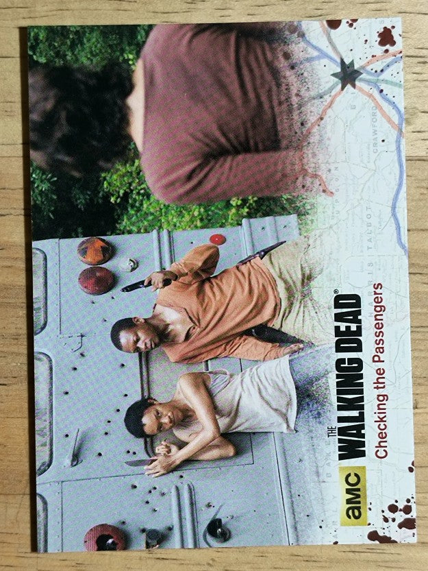 2016 Cryptozoic The Walking Dead Season Four Part 2 #36 Checking the Passengers