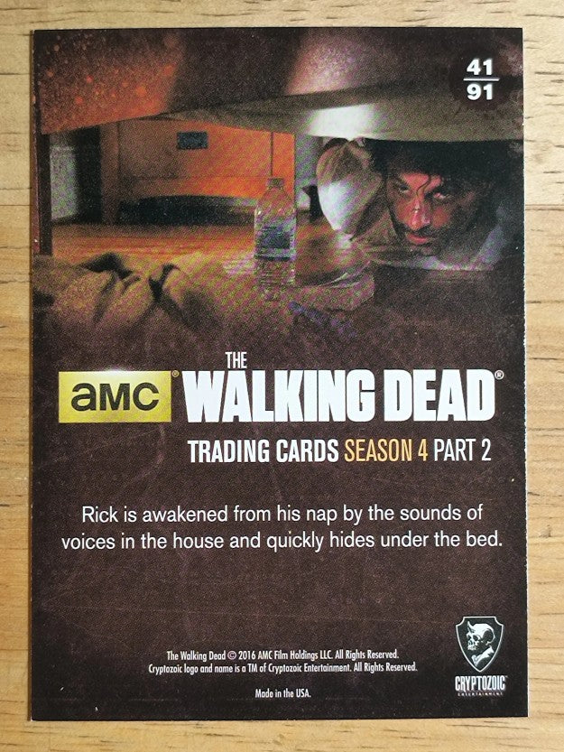2016 Cryptozoic The Walking Dead Season Four Part 2 #41 Real-­Life Nightmare