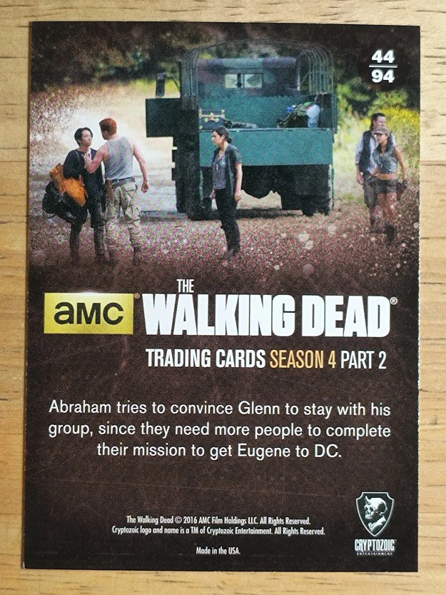 2016 Cryptozoic The Walking Dead Season Four Part 2 #44 Insisting