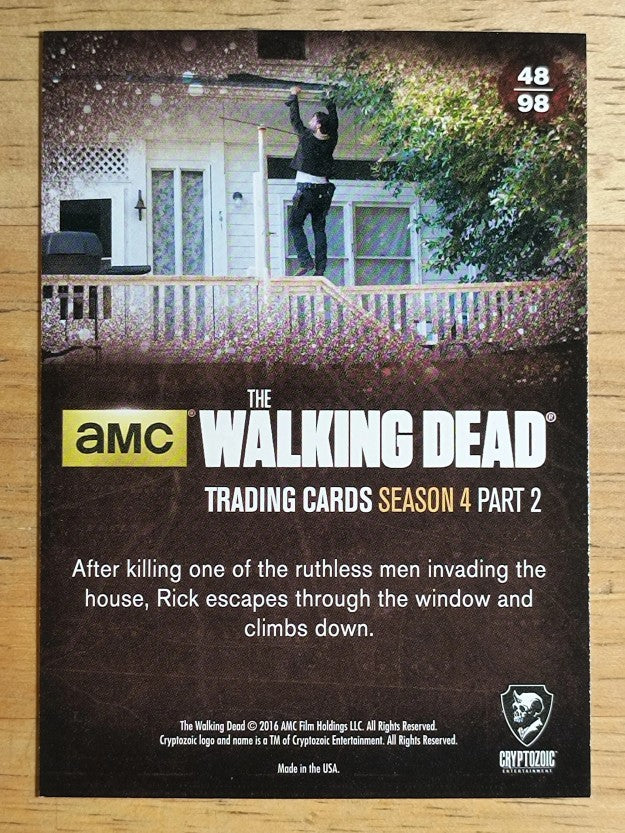 2016 Cryptozoic The Walking Dead Season Four Part 2 #48 Killer Escape