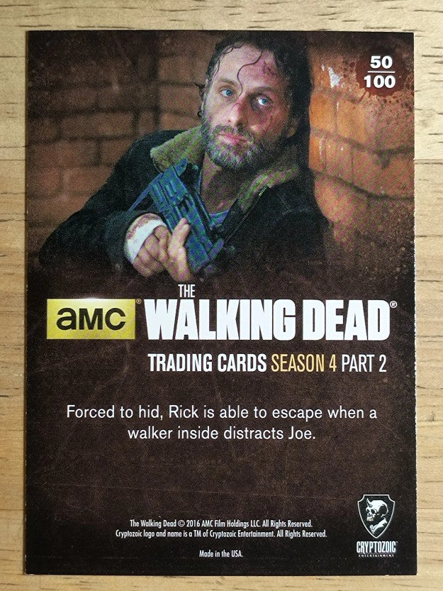 2016 Cryptozoic The Walking Dead Season Four Part 2 #50 Lying in Wait