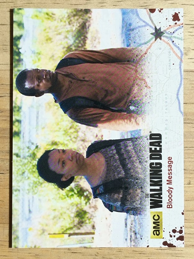2016 Cryptozoic The Walking Dead Season Four Part 2 #53 Bloody Message