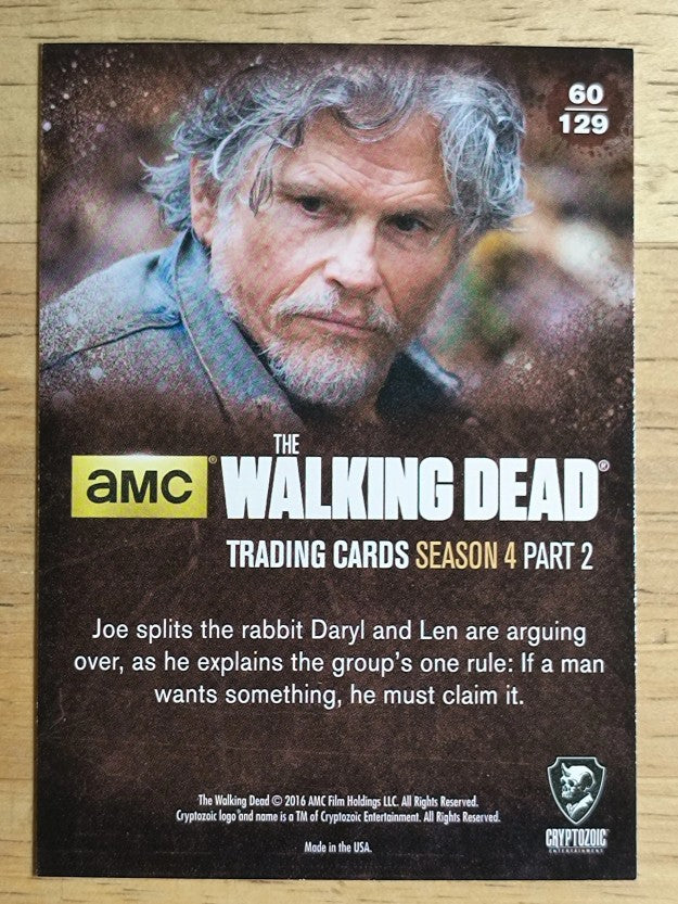 2016 Cryptozoic The Walking Dead Season Four Part 2 #60 Claimed