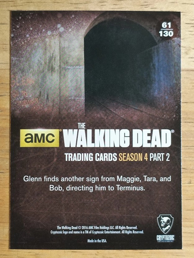 2016 Cryptozoic The Walking Dead Season Four Part 2 #61 Gaining on Them