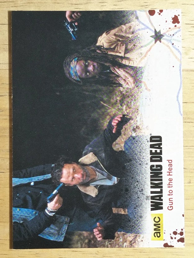 2016 Cryptozoic The Walking Dead Season Four Part 2 #67 Gun to the Head