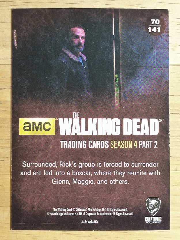 2016 Cryptozoic The Walking Dead Season Four Part 2 #70 Boxed In