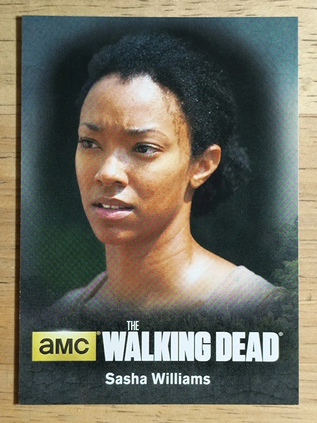2016 The Walking Dead Season Four Part 2 Character Bios #C12 Sasha Williams