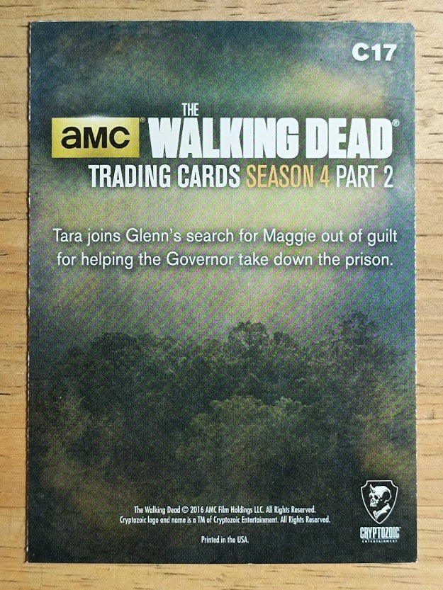 2016 The Walking Dead Season Four Part 2 Character Bios #C17 Tara Chambler (NM)