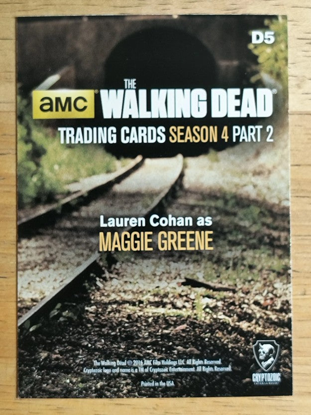 2016 The Walking Dead Season Four 2 Posters #D5 Lauren Cohan as Maggie Greene