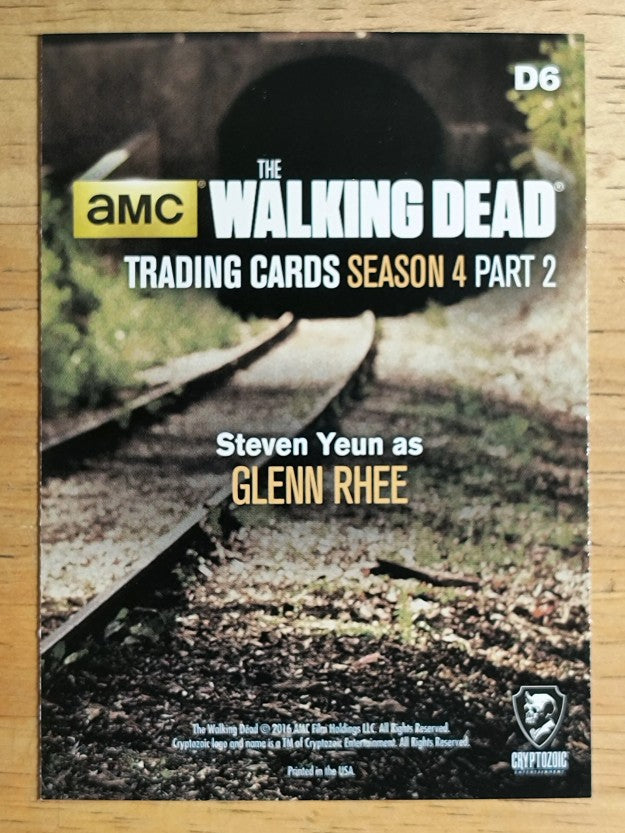 2016 The Walking Dead Season Four Part 2 Posters #D6 Steven Yeun as Glenn Rhee