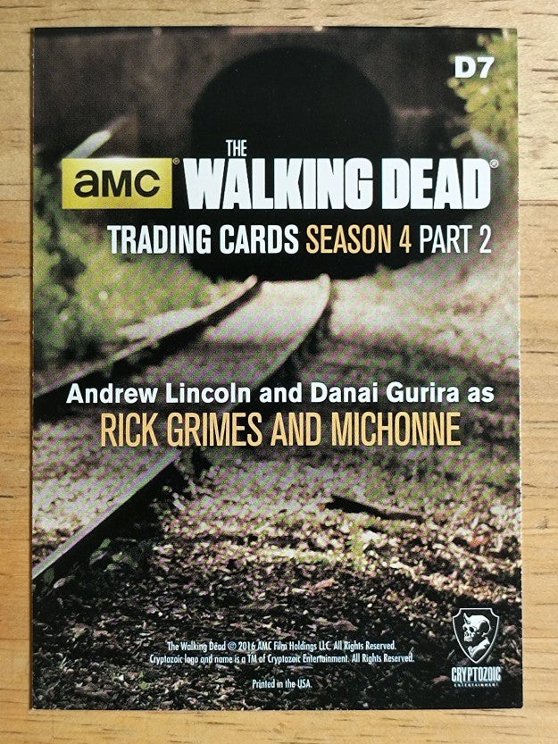 2016 The Walking Dead Season Four Part 2 Posters #D7 Rick Grimes/Michonne