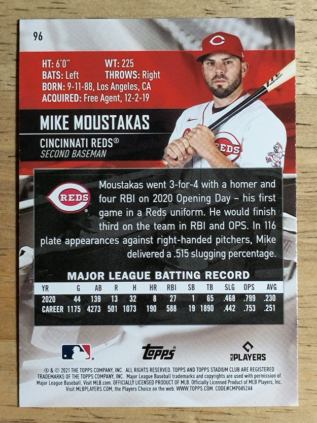 2021 Stadium Club #96 Mike Moustakas