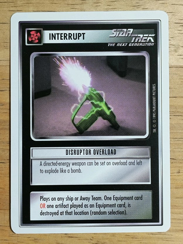 1995 Star Trek Premiere White Border #54 Disruptor Overload C