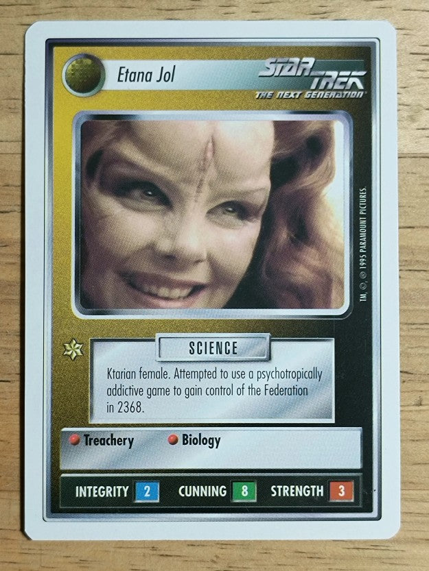 1995 Star Trek Premiere White Border #76 Etana Jol U