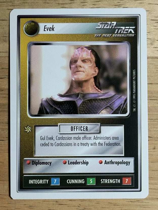 1995 Star Trek Premiere White Border #79 Evek U