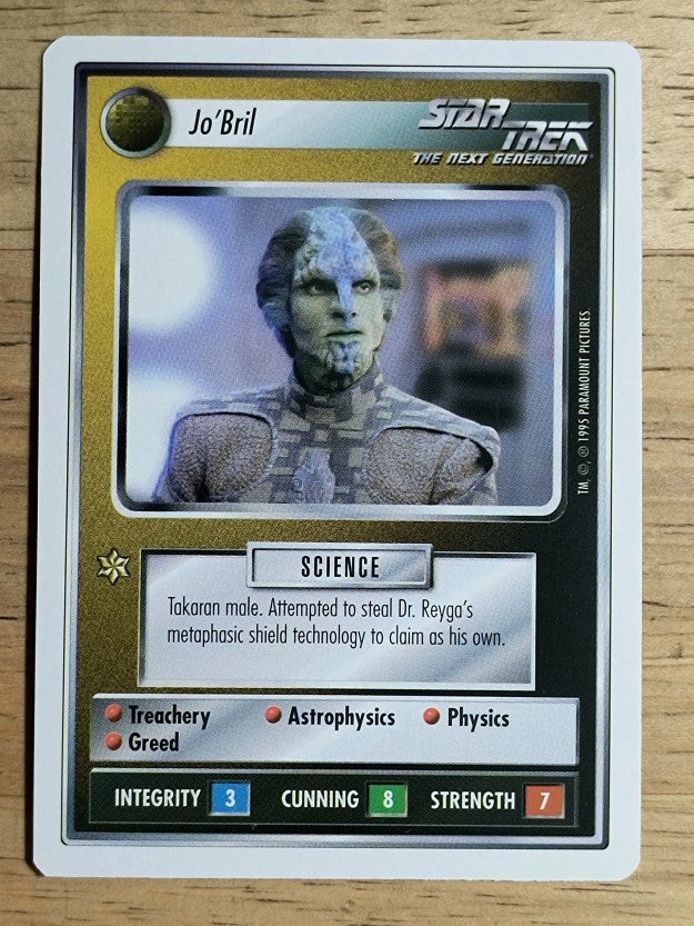 1995 Star Trek Premiere White Border #148 Jo'Bril U