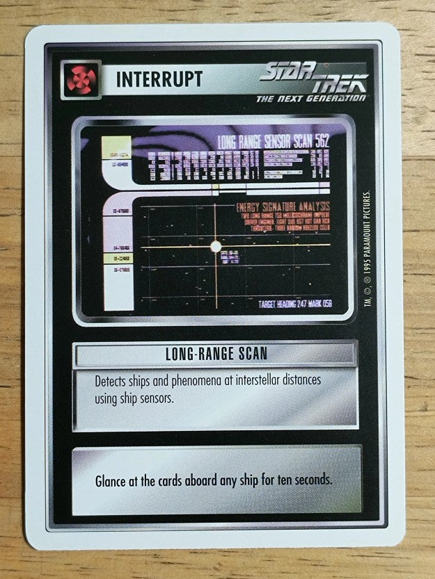 1995 Star Trek Premiere White Border #183 Long-Range Scan C