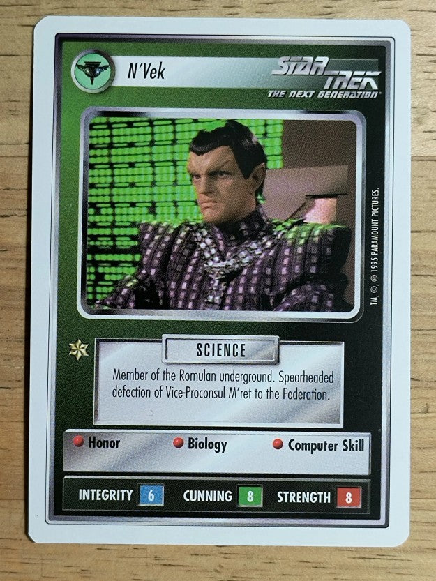 1995 Star Trek Premiere White Border #223 N'Vek U