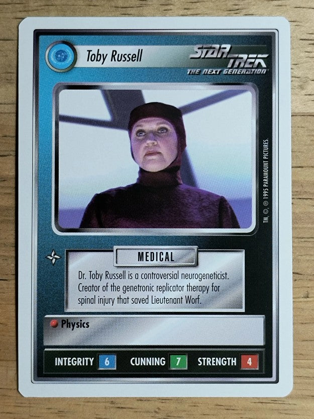 1995 Star Trek Premiere White Border #316 Toby Russell U
