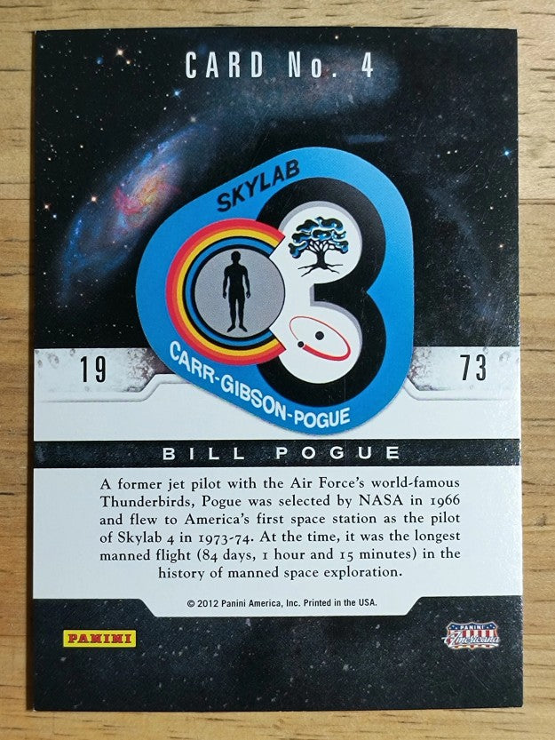 2012 Americana Heroes and Legends Astronauts #4 Bill Pogue (NM)